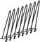 Yaheetech Pieds de Meuble, Pieds de Table en Épingle à Cheveux 8pcs, Robustes Noirs, Métal, 11 x 11 x 41 cm, Noir, Kit de 4pcs