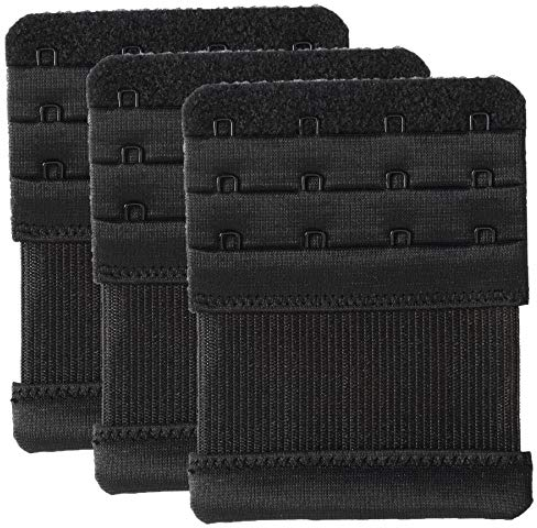 Magicmode Bra Extender 4 Hook Elastic Stretchy Bra Extensions Strap Comfortable 3pcs