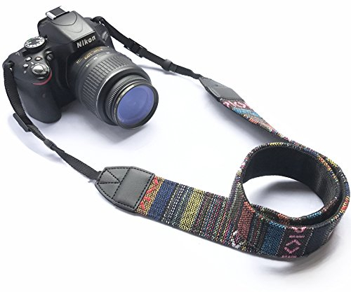 Alled Sangle Appareil Photo,Sangle de cou d'épaule Amovible Attache Rapide Bandoulière,pour tous les Appareils Photo Dslr Canon Nikon Sony Lumix Olympus Kodak Sangle Appareil Photo Vintage