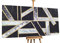 KunstLoft® XXL Gemälde 'Industrial Glamour' 200x100cm | original handgemalte Bilder | Geometrische Kunst Schwarz | Leinwand-Bild Ölgemälde einteilig groß | Modernes Kunst Ölbild