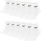 Nike 6-18 Paar Socken Damen Herren Weiß Schwarz Kurz Sportsocken Größe 34 36 38 40 42 44 46 48 50 Sparset SX7677, Größe:34-38, Sockenfarbe:6 Paar weiss