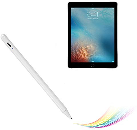 Electronic Stylus for iPad Pro 12.9 2nd 2017 Pencil,Active Capacitive Pencil Compatible with Apple iPad Pro 12.9-inch Stylus Pens,Good on Drawing and Writing Type-C Rechargeable Pen, White