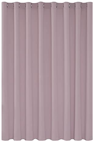 Deconovo Tende Oscuranti per Interni 214 CM Altezza, Tenda Oscurante Termica Isolante con Anelli per Camera da Letto Moderna 1 Pannello, 254x214 CM, Rosa Chiaro