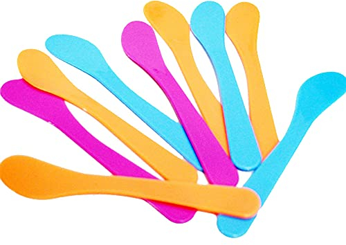 24 Pieces Stir Sticks Kit Reusable Plastic Stirring Sticks Mask Mixing Spatula Applicator for Mixing Smear Mask Cosmetic Epoxy Resin Paint (Random Color)