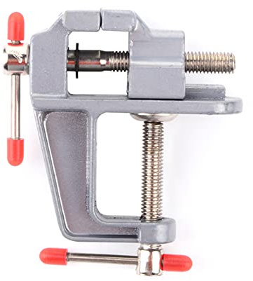Table Vice - Durable Aluminum Alloy Miniature Mini Jewelers Hobby Clamp On Table Bench Vise, Table Bench Vice Grip Clamp Tool Vice