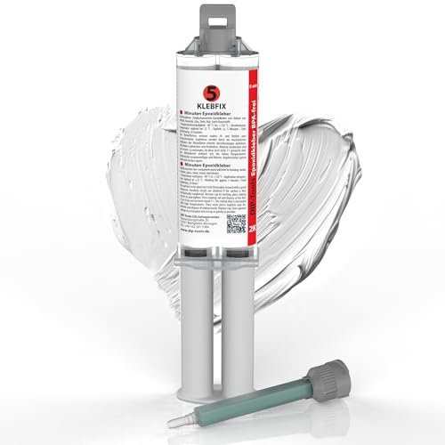 DIP-Tools Wiederverschließbarer Epoxidharz 2k Kleber - 2 Komponenten Kleber, Epoxidharz mit Härter, Epoxy Resin - Metallkleber, Alleskleber (1x25ml mit MD)