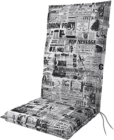Doppler / Hochlehner Spot/Gartenstuhlauflage/Hochlehner/Schwarz Print/ca. 119 x 48 x 5 cm