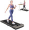 Dskeuzeew Walking Pad Treadmill Under Desk, 6KM/H Portable Treadmill Mini Compact for Home, Ultra Quiet & Small Installation-Free, Remote Control, LED Display