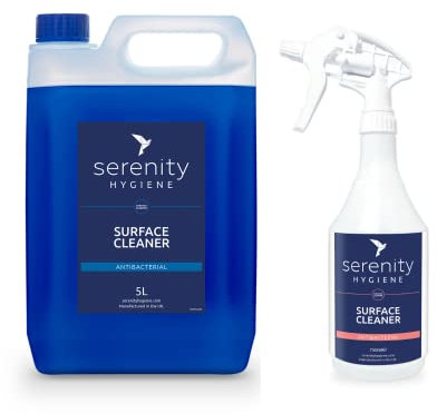 Concentrated All Purpose Antibacterial Surface Cleaner Spray - Up to 50 Litres from 1 Litre - Food-Safe, Cruelty-Free, & Vegan-Friendly Formula 5 Litre Spray Kit