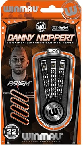 WINMAU Danny Noppert Freeze 22 Gramm Profi Stahlspitze Wolfram Dartpfeile mit Flüge und Stiele (Wellen)