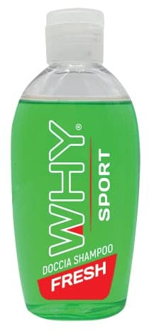 WHY SPORT DOCCIA SHAMPOO FRESH – Shampoo Doccia Delicato Rinfrescante per Corpo, Viso e Capelli – 100 ml