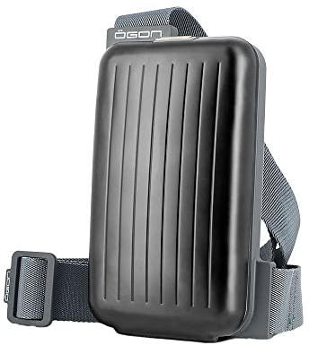 Praktische und stylische Gürteltasche aus Aluminium mit integrierter geldbörse, RFID Schutz gegen betrug und entmagnetisierung, Modell Phone Bag