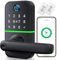 Kucacci - Cerradura de puerta inteligente con teclado, cerradura de huella digital sin llave, mango de código digital con teclado, perilla inteligente electrónica para puerta delantera, alternativa de