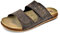 JOMIX Vaterstag Pantoletten Herren Clogs Türkische Sandaletten Sommer Türkischen Sandalen (Braun, 42 EU, TU2003)
