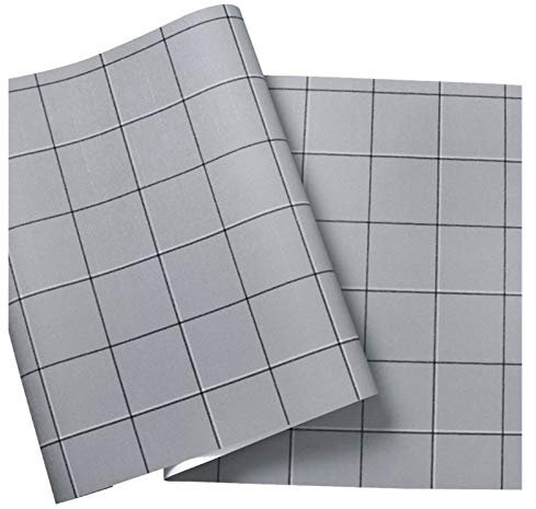 Papel Pintado Pared,Papel Pintado Papel de empapelar a cuadros negro gris amarillento negro y blanco a rayas de color sólido simple de la manera de la tela escocesa Fondos de pantalla a prueba de agua