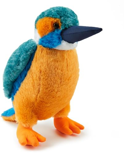 Zappi Co Kingfisher Plüschtier (27 cm) – lebendiges, weiches, umweltfreundliches Spielzeug, perfekt für Kinder, von der Natur inspiriertes Spiel, aus recyceltem Material