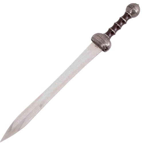 Römisches Gladius Schwert in Schwarz- Schwert - Metall Antike Krieger Sammlerstück Videospiel Fan Artikel Filmschhwert Deko Outdoor Rollenspiele Cosplay Fasching Gaming