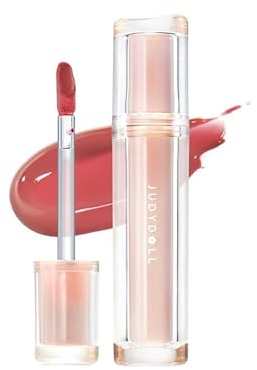 Judydoll Ice Watery Lipgloss, Jelly Hydrating Getönter Mit Antihaftbeschichtung - Stark Feuchtigkeitsspendend (#N01 Milky Peach)