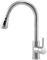 Warmiehomy 3 Way Kitchen Taps Mixer with Pull Out Spray,Stainless Steel High Arc 360° Swivel Pull Down Sink Tap Single Handle 1 Hole Mixer Tap for Kitchen,Chrome