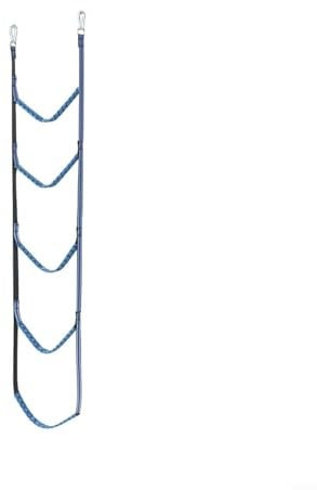 Oniissy 3/4/5 Step Boat Rope Ladder,Boat Rope Ladder Extension,Assist Boat Folding Ladder,Swim Ladder for Sailboat,Kayak, Canoeing(5 ladders blue)