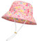 MASOCIO Cappello Bambina Cappellino Pescatore Bimba Estivo Sole Mare Anti UV Spiaggia 3 4 5 6 Cappello età 2-7 Anni Rosa 2