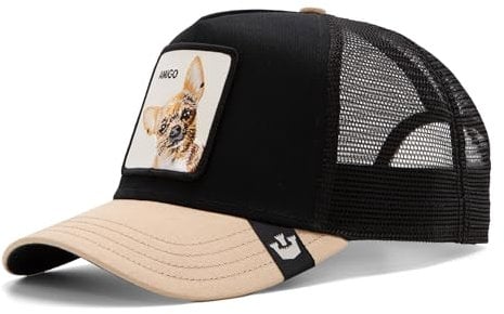 Goorin Bros. The Amigo Chien Noir Beige Casquette de Camionneur Ajustable