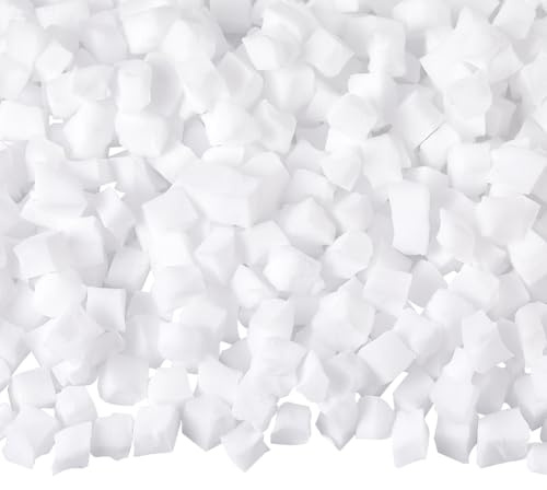 SOFPLATE Kartonfüllschaum Kleine Quadratische Schaumstoffblöcke Weiß Gelee Würfelblock Mini Perlen Bastelfüllzubehör Für Kunstvasen Sitzsäcke Basteln DIY Hochzeit Feiertags Und P