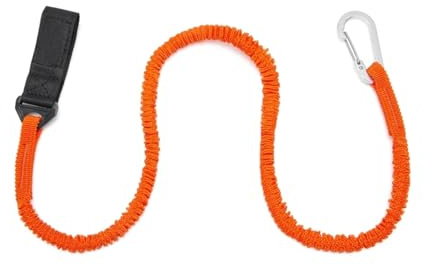 Ywmsfl Elastische Kajak-Paddel-Leine, dehnbar, gewickelt, Schlüsselband, Paddelhalter, Werkzeug, Schlüsselband, Kajak-Zubehör