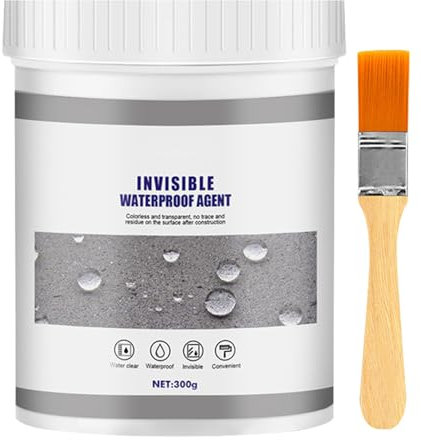 Invisible Waterproof Sealant, Anti-Leaking Clear Insulation Sealant Super Strong Anti-Leakage Agent, Repair Spray Glue Grout Sealer for Bathroom, Kitchen, Garden, Roofs & Walls (300g, 1)