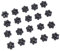 20pcs Star Head Clamp Nut Knob Plum Hand Tensioned Nut Handle Mechanical Thumb Knob Nut Star Head Clamp Knob