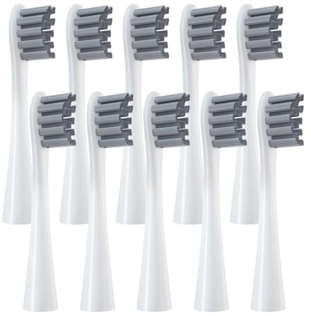 Zubehör For Elektrische Zahnbürsten, Zahnbürstenkopf. Kompatibel Mit Oclean Flow/X/X PRO/ Z1/ F1/ One/Air 2 /SE Der Elektrischen Zahnbürste(10pcs Gray)