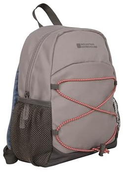 Mountain Warehouse Walklet 6-l-Rucksack - Freizeit-Tagesrucksäcke mit reflektierenden Details, Rucksack mit Flaschentaschen, Tasche mit Bungee-Schnüren, Schultergurte Beige Einheitsgröße