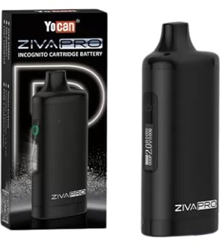 Yocan Ziva-Pro Smart Portable Rechargeable 510 Mod Vape Black[No Nicotine]