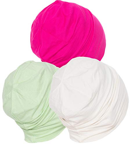 Deresina Chemo Beanie - Schlafmütze (Fuschia-Spring Green-Cream)