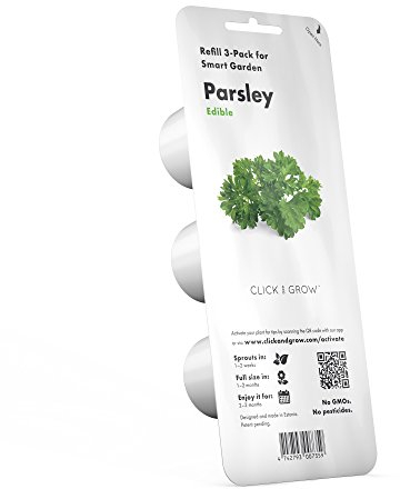 Click and Grow Curly Parsley Plant Pods 3-Pack for Smart Garden, Indoor Herb Grow Capsule Refill