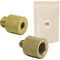 2x Adattatore in ottone 1/4 maschio 3/8 femmina + 3/8 maschio 1/4 femmina - Adattatore per treppiede Kodak Flash spigot - Adaptout marca francese