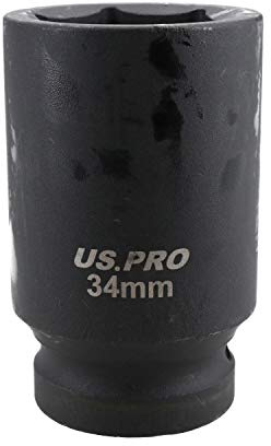 AB Tools 34mm Deep Impact Socket 3/4 Drive Single Hex 6 Point Chrome Vanadium Steel
