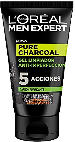L'Oreal Make Up Men Expert Pure Charcoal Gel Limpiador Anti-Imperfecciones 100 Ml
