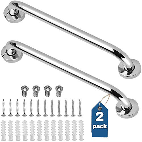 Gotega Grab Rails for Bathroom, 18 Inch Stainless Steel Shower Handle