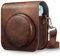 Fintie Tasche für Fujifilm Instax Mini 11 Sofortbildkamera - Premium Kunstleder Schutzhülle Reise Kameratasche Hülle Abdeckung mit abnehmbaren Riemen, Braun