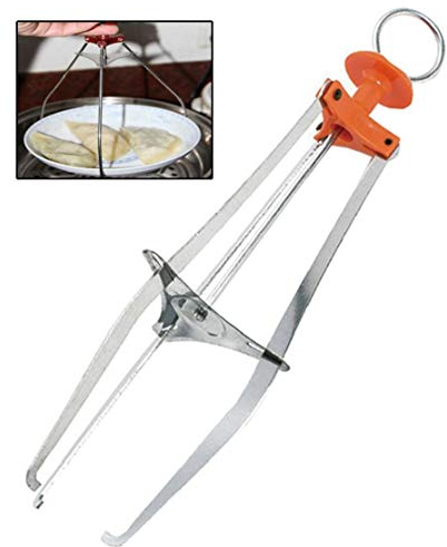 1pc Stainless Steel Anti-scald Bowl Clip Dish Plate Clamp Holder Gripper Clips for Moving Hot Plate Bowls Cooking Tools (random Colors)