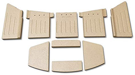 Feuerraumauskleidung für Aduro 15 Kaminöfen - Vermiculite - 9-teilig