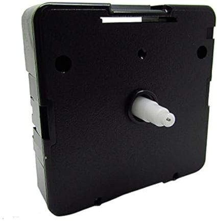 UTS Uhrwerk mit hohem Drehmoment, Motorquarz, deutscher Kunststoffschaft, IEC R6+, Batterie, grünes Einstellrad, Ersatz für große Zeiger (13 mm Schaft, für 2–4 mm dick)