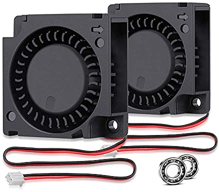 GDSTIME 24V 30mm Blower Fan 3010 Dual Ball Bearing Turbine Turbo Cooling Fan Minin Exhaust Heatsink (pack of 2pcs)