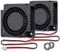 GDSTIME 24V 30mm Blower Fan 3010 Dual Ball Bearing Turbine Turbo Cooling Fan Minin Exhaust Heatsink (pack of 2pcs)