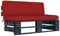vidaXL Kiefernholz Schwarz Imprägniert Garten Mittelsofa Modular Palettensofa Gartensofa Lounge Sofa Einzelsofa Palettenmöbel Gartenmöbel