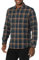 Amazon Essentials Men's Slim-Fit Long-Sleeved Button-Down Plaid Flannel Shirt, Dark Green Navy Plaid, L