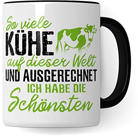 Taza de vacas con diseño de agricultor, regalo divertido, agricultor, taza de café, taza de café, taza con diseño de vaca, idea de regalo