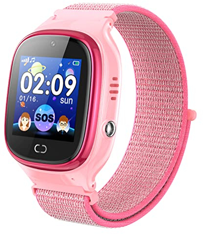PTHTECHUS Kinder Smart Phone Uhr mit Zwei-Wege Anruf MP3 Musik Player Spiel Schrittzähler Kamera Wecker Taschenlampe Aufnahme Video Player Junge Mädchen Uhr 3-12 Jahre altes Geschenk