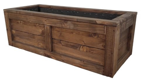 TOTAL WOOD 2012 Jardinière Longue, Jardinière de Balconen en Bois 70x30x25 cm